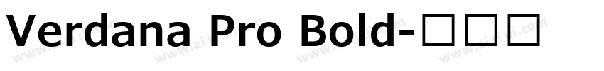 Verdana Pro Bold字体转换